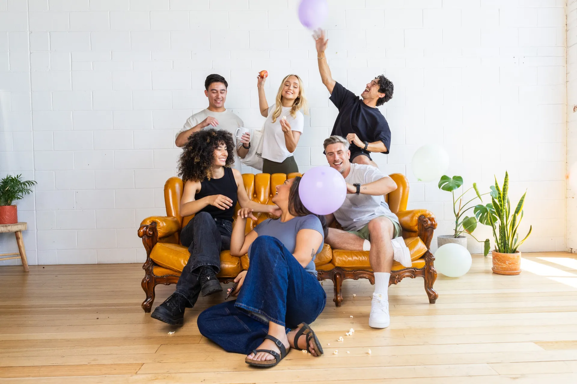 Group of diverse Australians celebrating together